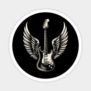 winged guitar Magnet